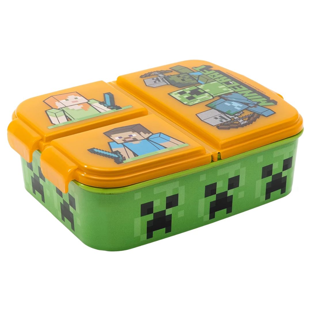 STOR Minecraft Multi Compartment Sandwich Box